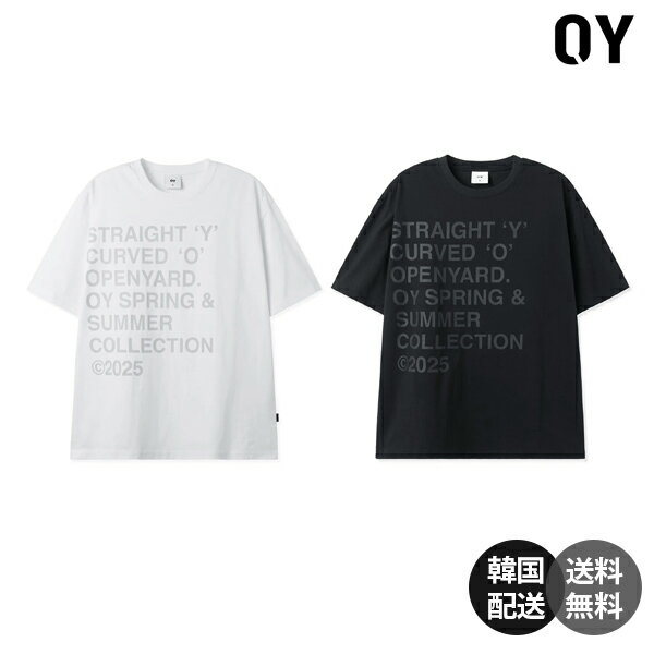 【韓国】OY オーワイ Tシャツ 半袖 ロゴT レタリングT 韓国ファッション ストリート デザイナーズブランド 人気ブランド 正規品 ギフト プレゼント メンズ レディース ユニセックス 20代 30代 カジュアル デイリー 【OY】