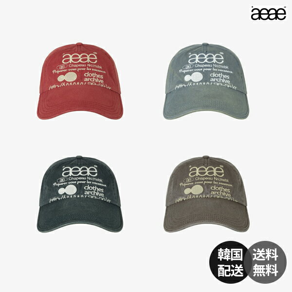 樂天商城 - 【韓国】aeae WEB LOGO WASHED 5 PANNEL BALL CAP エーイーエーイー キャップ ボールキャップ 帽子 韓国ブランド ストリートファッション メンズ レディース ユニセックス ウォッシュ【aeae】