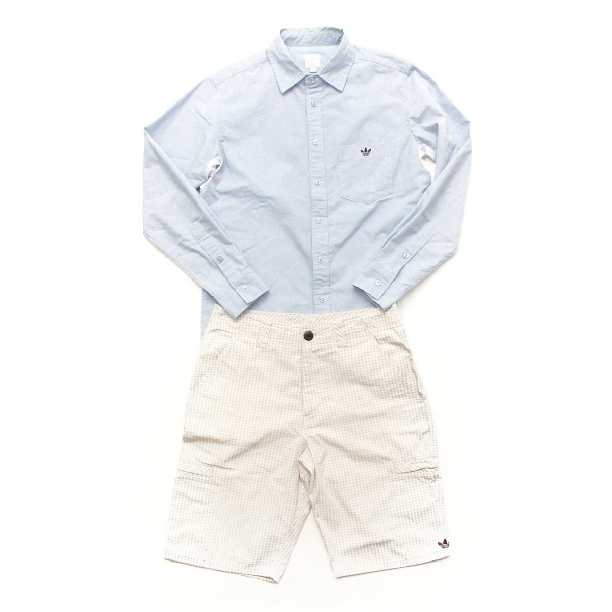 アディダス メンズ シャツ ハーフパンツ セット S 【中古】【鑑定済・正規品保証】32553