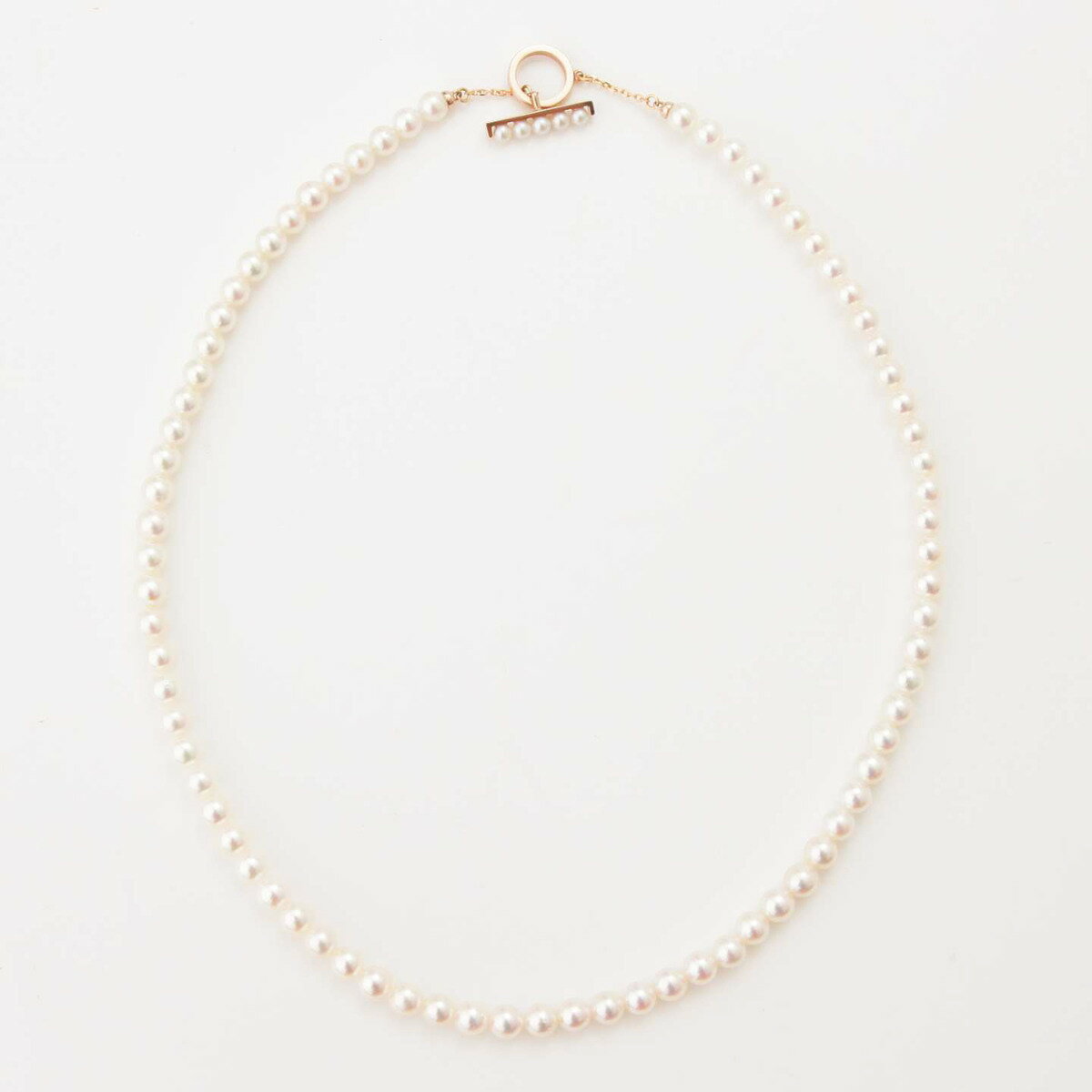 【ソノタ】　タサキ TASAKI プチパール ネックレス サクラゴールド SG750 K18 未使用【中古】【鑑定済・正規品保証】75128のサムネイル