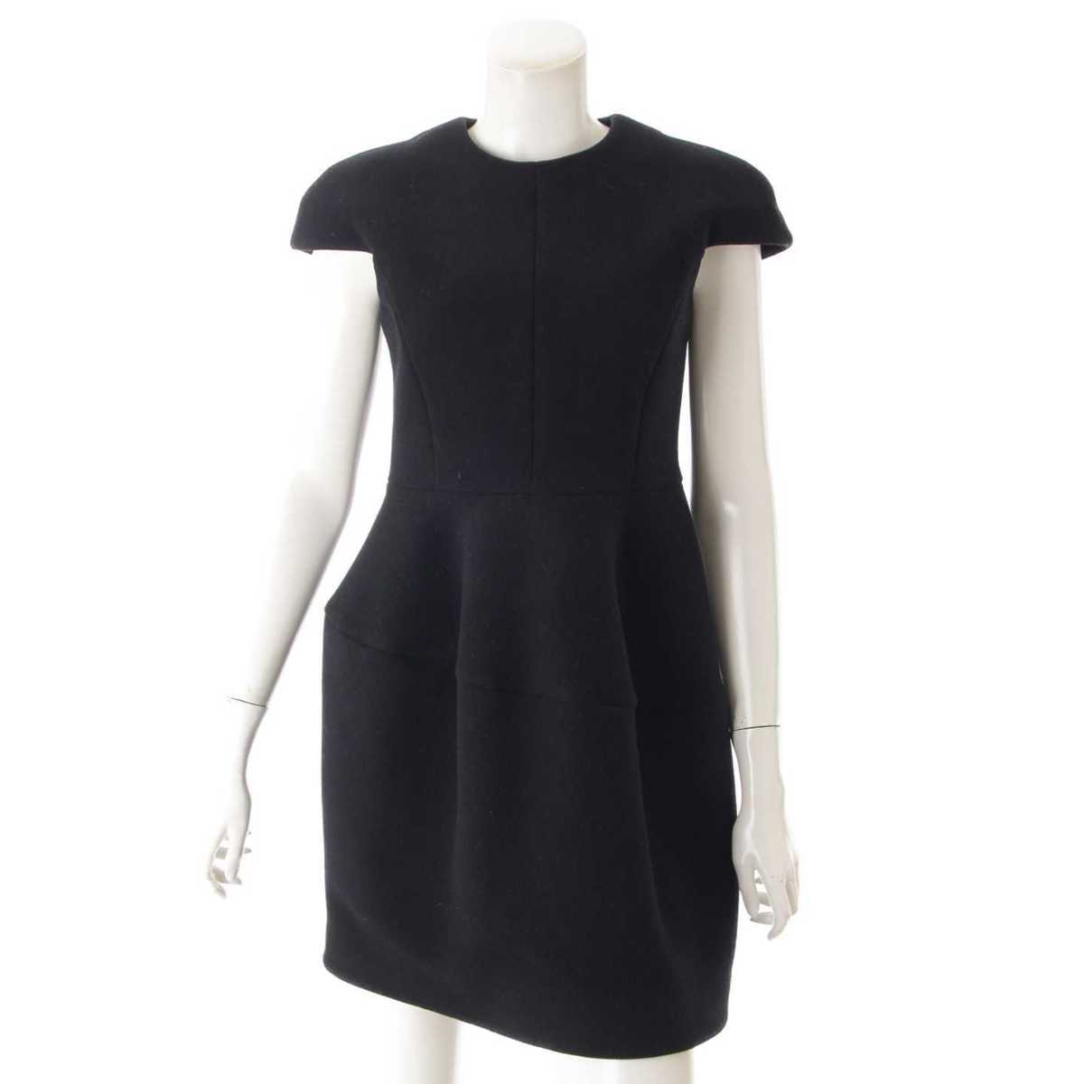 【ヨーコチャン】YOKO CHAN　17AW ウール バルーン ワンピース YCD-417 ブラック 40 【中古】【鑑定済・正規品保証】75518のサムネイル