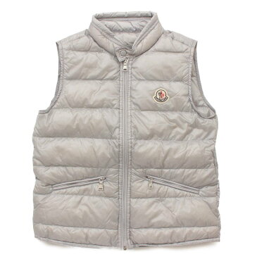 【モンクレール】Moncler　キッズ 子供服 GUI ギュイ ライト ダウン ベスト グレー 10 【中古】【鑑定済・正規品保証】77871