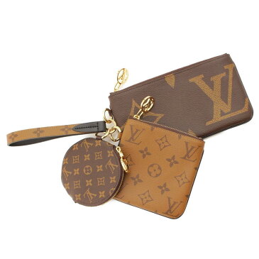 【スーパーセール 6/4〜開催】【ルイヴィトン】Louis Vuitton　ジャイアントモノグラム ポシェットトリオ ポーチ コインケース ポーチ 【中古】【鑑定済・正規品保証】89236