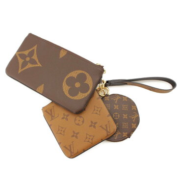 【スーパーセール 6/4〜開催】【ルイヴィトン】Louis Vuitton　ジャイアントモノグラム ポシェットトリオ ポーチ コインケース ポーチ 【中古】【鑑定済・正規品保証】89236