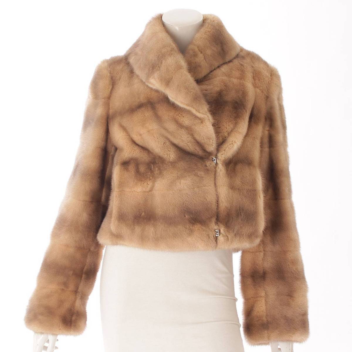 【フェンディ】Fendi　ファー ジャケット ショート丈 ブラウン 40 【中古】【鑑定済・正規品保証】94802のサムネイル