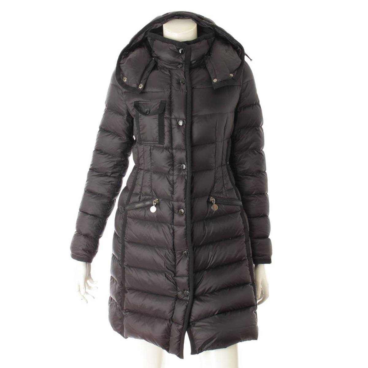 【モンクレール】Moncler　エルミンヌ HERMINE ダウンコート 49339 ブラック 0 【中古】【鑑定済・正規品保証】103099のサムネイル