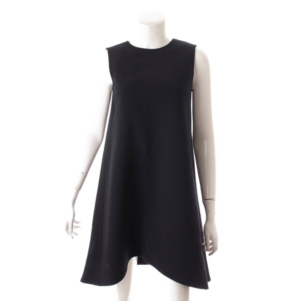 【ヨーコチャン】YOKO CHAN　フェイクパール ウール ノースリーブ ワンピース YCD-317-345 ブラック 36 【中古】【鑑定済・正規品保証】130459のサムネイル