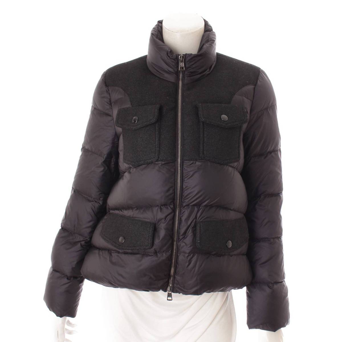 【楽天スーパーSALE】【~15%OFF】【モンクレール】Moncler　14年 KIKU ミハラヤスヒロ ショート丈 ダウンジャケット ブラック 0 【中古】【鑑定済・正規品保証】143216