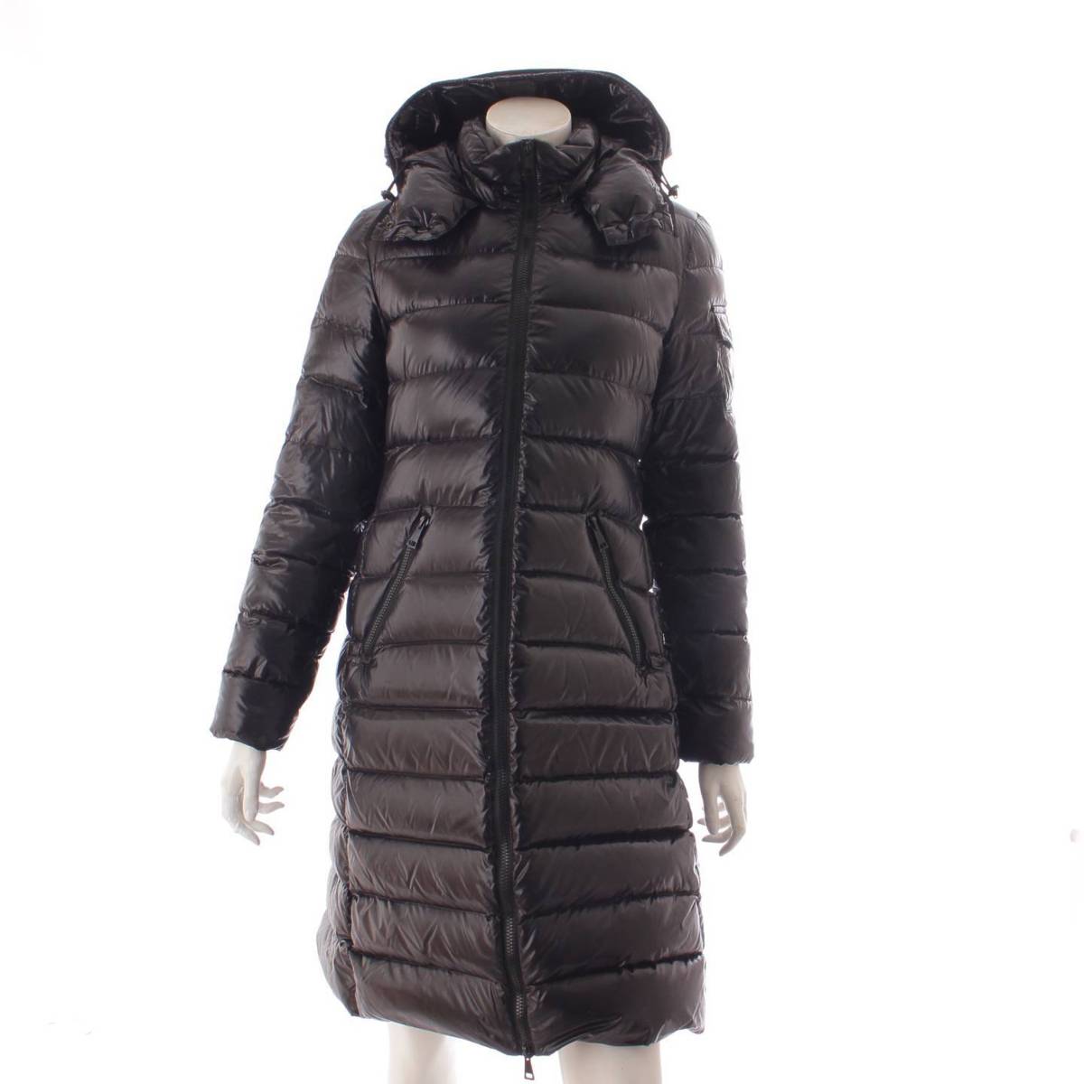 【モンクレール】Moncler　18AW MOKA モカ フード ダウンコート 49817 ブラック 1 【中古】【鑑定済・正規品保証】145585のサムネイル