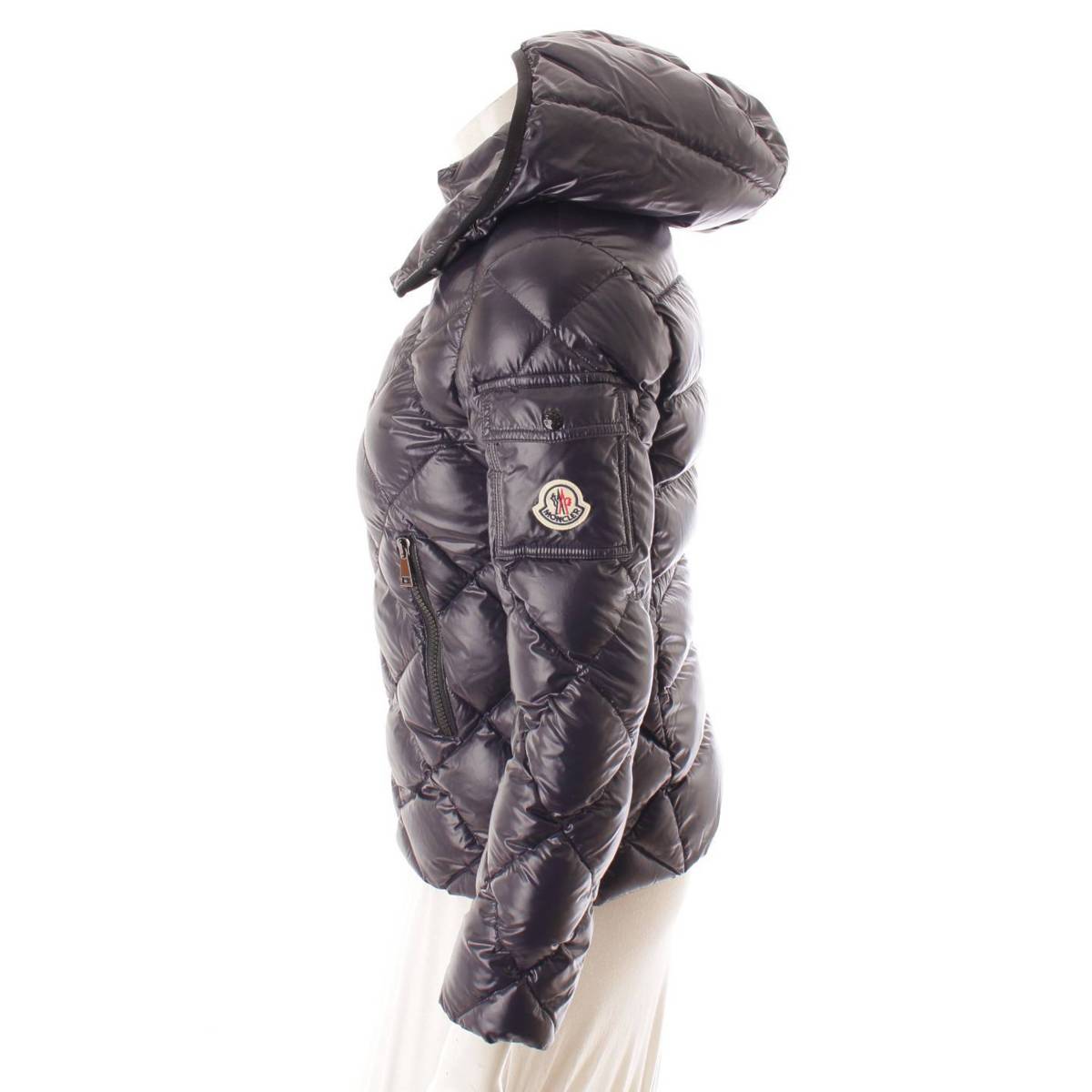 【モンクレール】Moncler　21年 キッズ KAMILE フード キルティング ダウンジャケット 49033 ネイビー 12A 未使用【中古】【鑑定済・正規品保証】150152