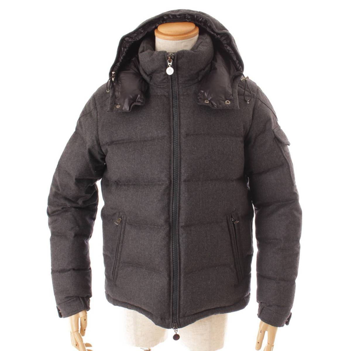 【モンクレール】Moncler　メンズ モンジュネーブル ダウンジャケット アウター 40338 グレー 2 【中古】【鑑定済・正規品保証】156087