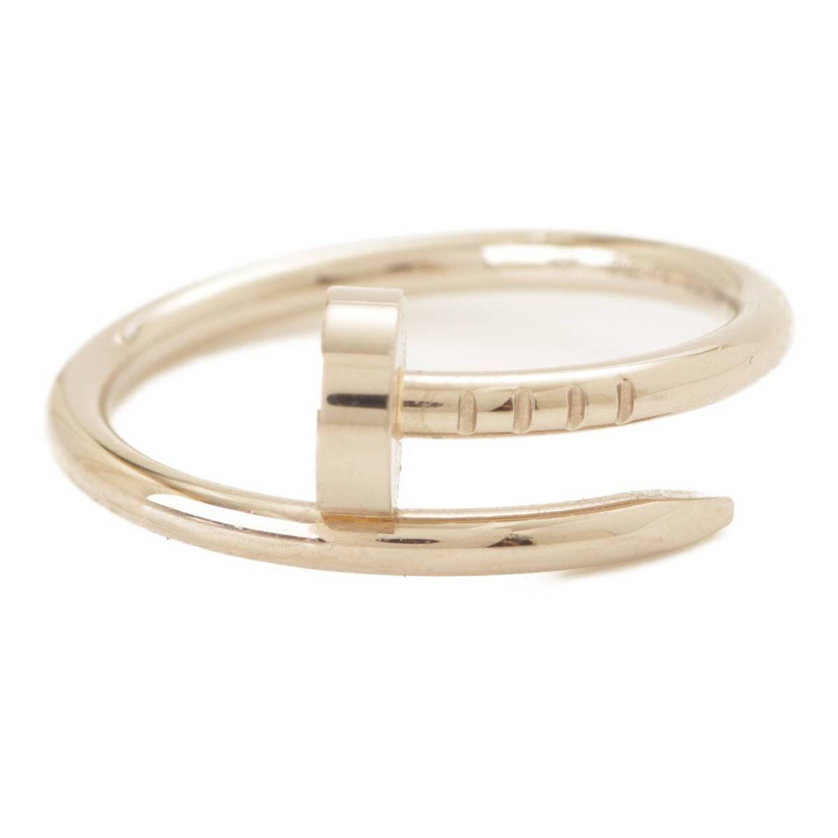 【カルティエ】Cartier　JUSTE UN CLOU RING ジュストアンクル スモール リング 指輪 750 K18WG 3.7g 51 【中古】【鑑定済・正規品保証】157622のサムネイル