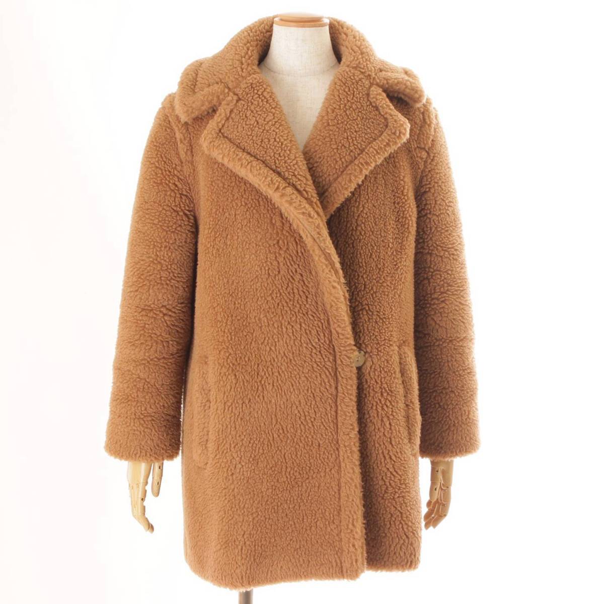 【マックス マーラ】Max mara　20AW テディベア ショートコート 10162603 キャメル J34 【中古】【鑑定済・正規品保証】159951のサムネイル