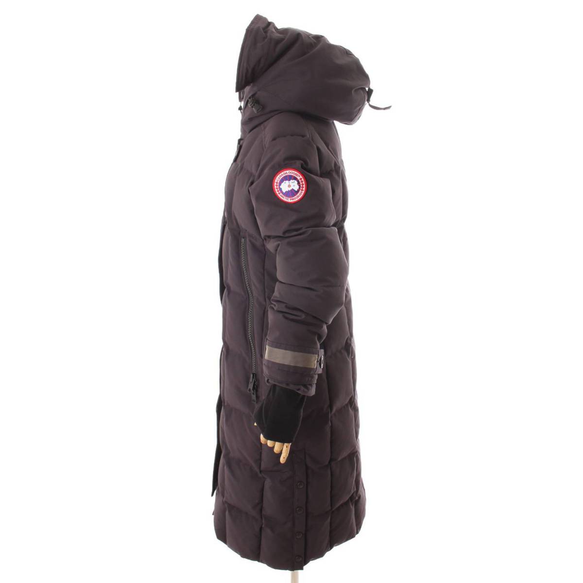 【カナダグース】CANADA GOOSE　ELMWOOD PARKA エルムウッド フード付き ロング ダウンコート 3815L ネイビー S 【中古】【鑑定済・正規品保証】161295