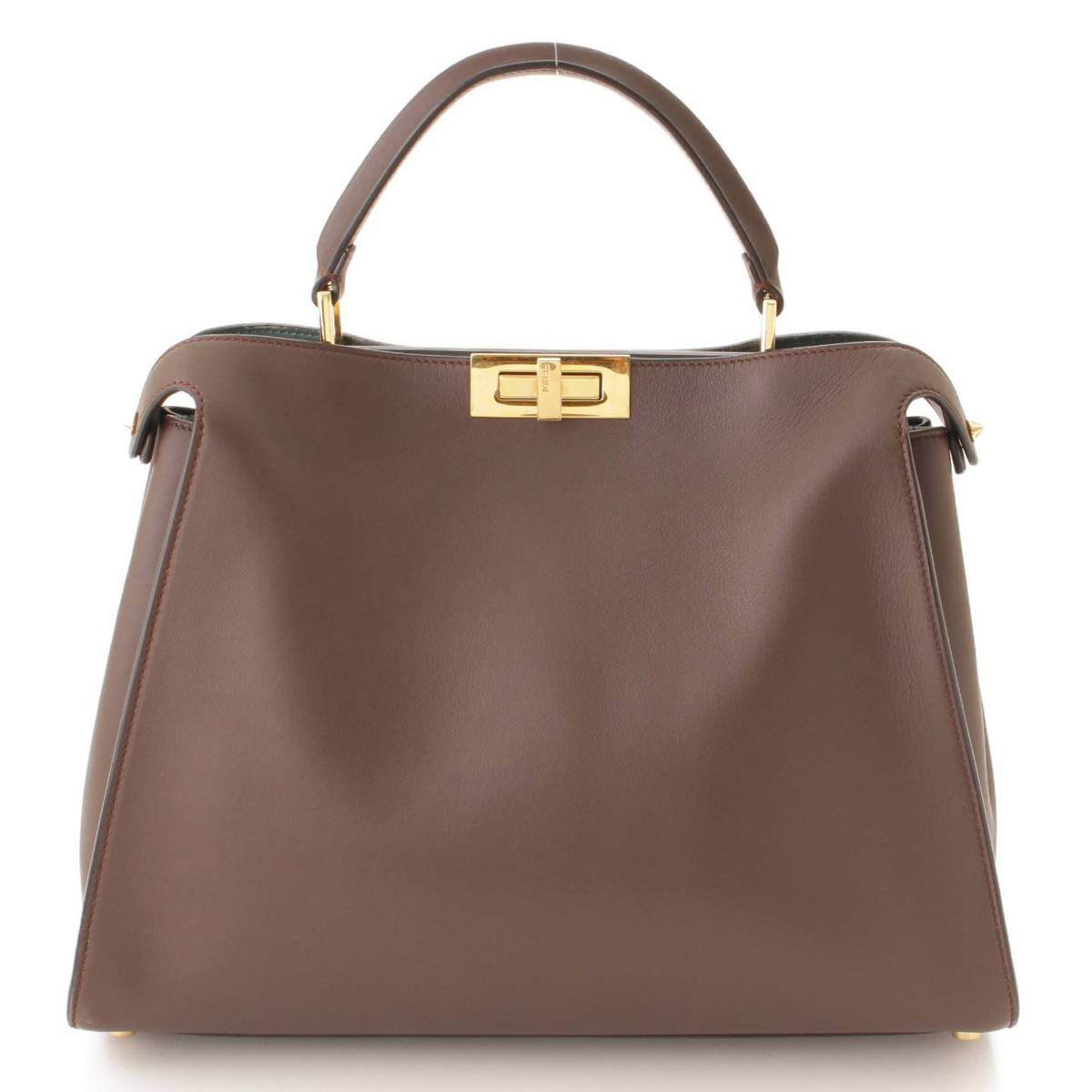 【フェンディ】Fendi　ピーカブー エッセンシャリー レザー 2WAY ハンドバッグ 8BN300 ブラウン 【中古】【鑑定済・正規品保証】161552のサムネイル