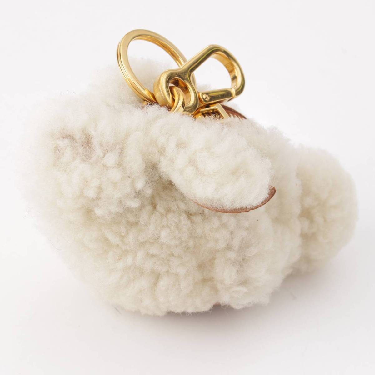 【ロエベ】Loewe　アニマルモチーフ ラビット コインケース バッグチャーム 121.67.T40 ホワイト 【中古】【鑑定済・正規品保証】168994のサムネイル