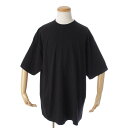 【バレンシアガ】Balenciaga　オーバーサイズ コットン 半袖 Tシャツ トップス 651795 ブラック S 【中古】【鑑定済・正規品保証】177653