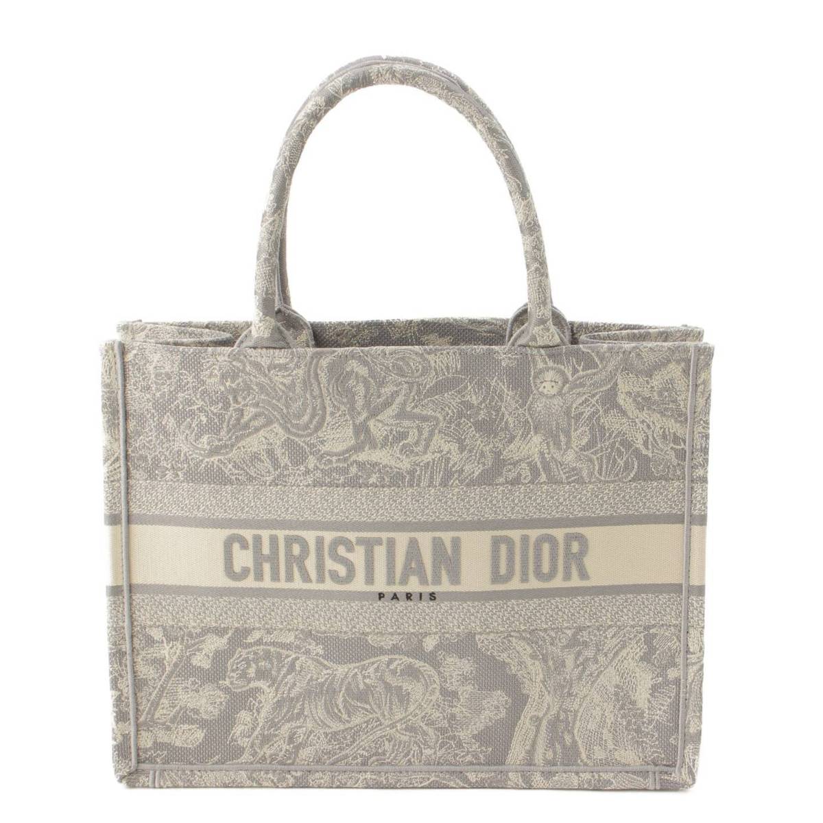 【ディオール】DIOR　ミディアム トワルドゥジョイ エンブロイダリー ブック トートバッグ M1296ZTDT_M932 未使用【中古】【鑑定済・正規品保証】180115のサムネイル