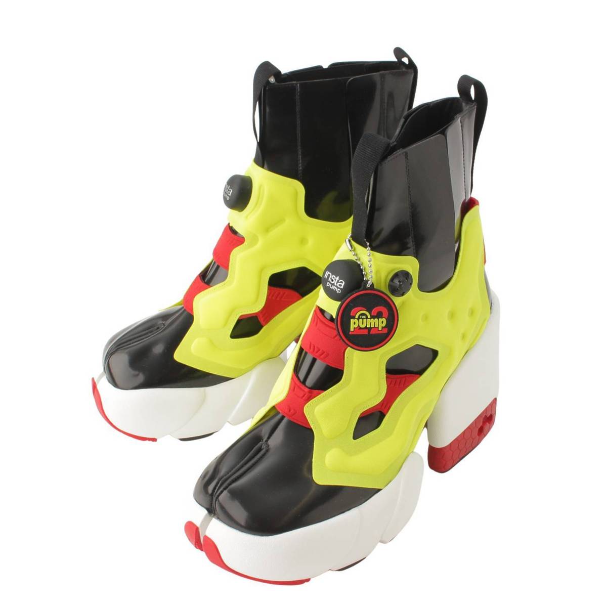 【メゾンマルジェラ】Maison Margiela　タビ×インスタポンプフューリー ハイカットスニーカー S34WU0023 マルチカラー 39 未使用【中古】【鑑定済・正規品保証】188635のサムネイル