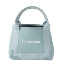 【バレンシアガ】Balenciaga　ネイビーカバス XS ポーチ付き キャンバス トートバッグ 390346 ブルー 【中古】【鑑定済・正規品保証】192478