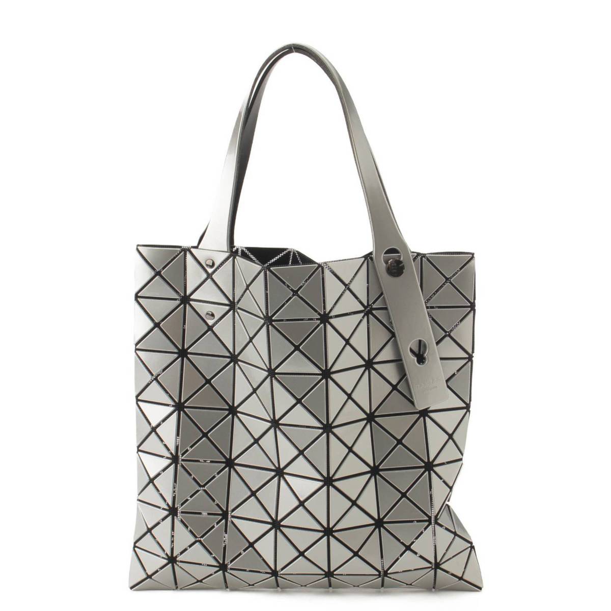 【バオバオ イッセイミヤケ】BAO BAO ISSEY MIYAKE プリズムベーシック 7×7 トートバッグ BB91-AG047 シルバー 【中古】【鑑定済 正規品保証】194061