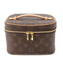 【ルイヴィトン】Louis Vuitton　モノグラム ニース ミニバニティ バッグ 化粧ポーチ M44495 ブラウン 【中古】【鑑定済・正規品保証】195350