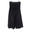 【クリスチャンディオール】Christian Dior 23SS コットンギャバジン プリーツ ミディスカート 321J01A3332 ブラック 40 【中古】...