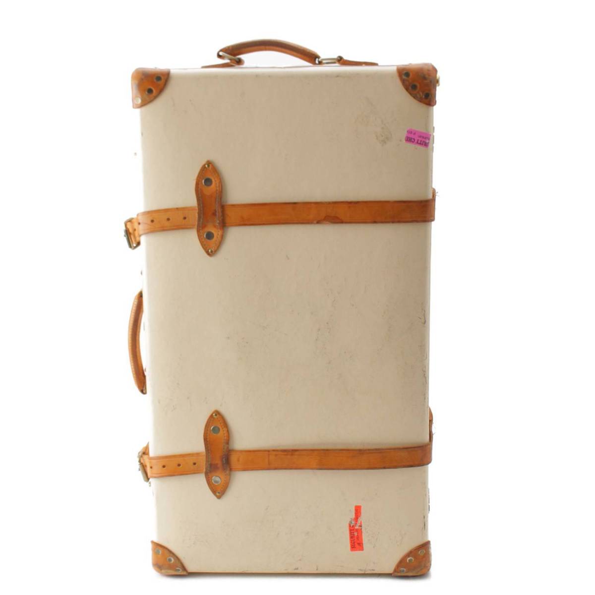 【グローブトロッター】Globe Trotter サファリ ラージ チェックイン キャリーケース アイボリー73L 【中古】【鑑定済 正規品保証】201428