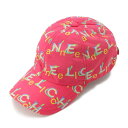 【シャネル】Chanel　19P ロゴ コットン×ナイロン ベースボールキャップ 帽子 ピンク 【中古】【鑑定済・正規品保証】202092