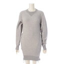 【サカイ】sacai Pre Sponge Sweat X Ma-1 Dress コットン スウェット ワンピ―ス SCW-069 グレー 1 【中古】【鑑定済 正規品保証】202003