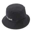 Celine　メンズ ロゴ コットン混 バケットハット 帽子 2AUO4968P.38UB ブラック L 200435