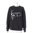 【ジバンシィ】GIVENCHY　ロゴ フラワープリント トレーナー トップス BW70013Z3E ブラック XS 【中古】【鑑定済・正規品保証】202279