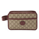 【グッチ】Gucci　GG インターロッキング トラベルケース クラッチバッグ 625764 ベージュ 未使用【中古】【鑑定済・正規品保証】203157