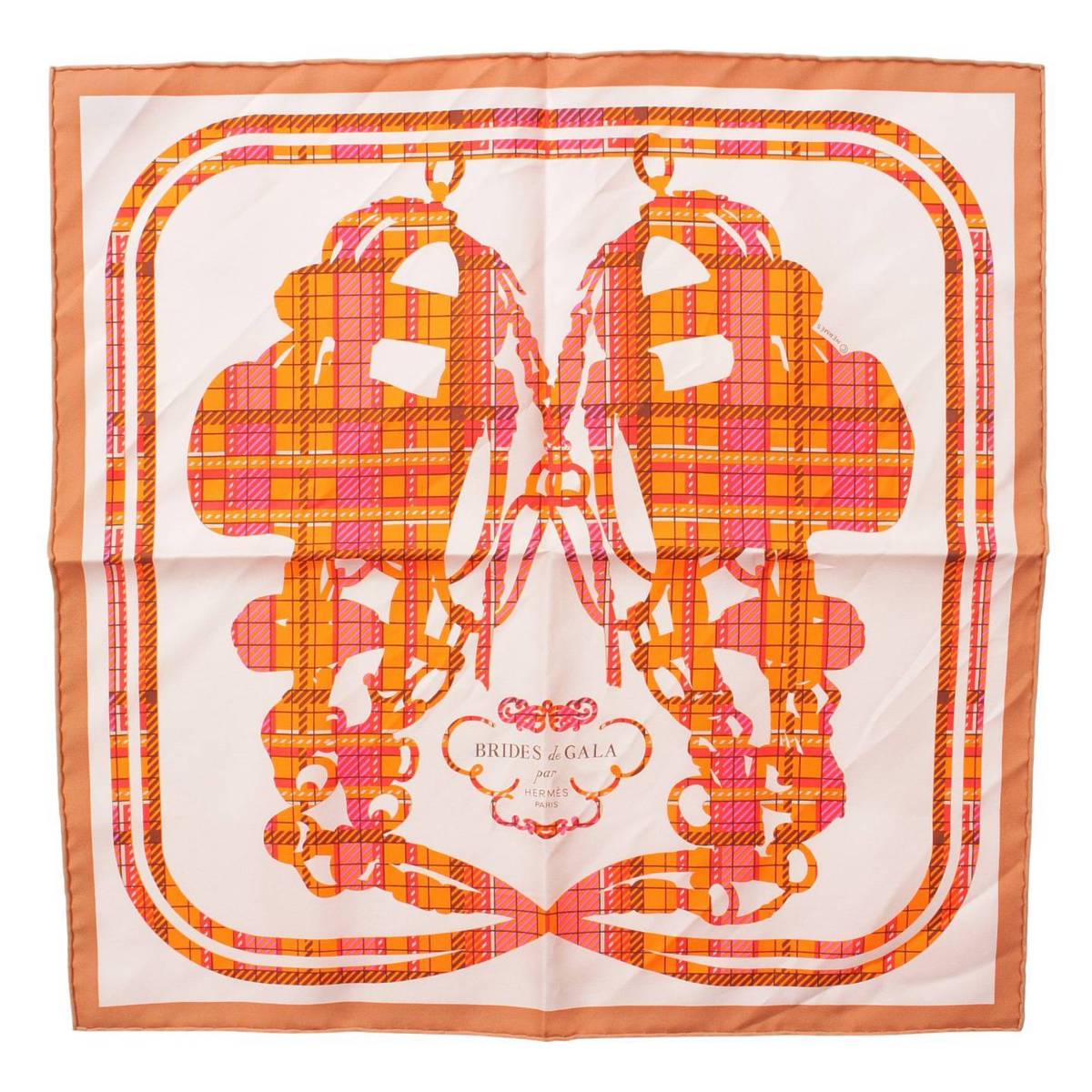 【エルメス】Hermes カレ45 BRIDES DE GALA TARTAN タータンチェック シルク スカーフ マルチカラー 【中古】【鑑定済 正規品保証】206396