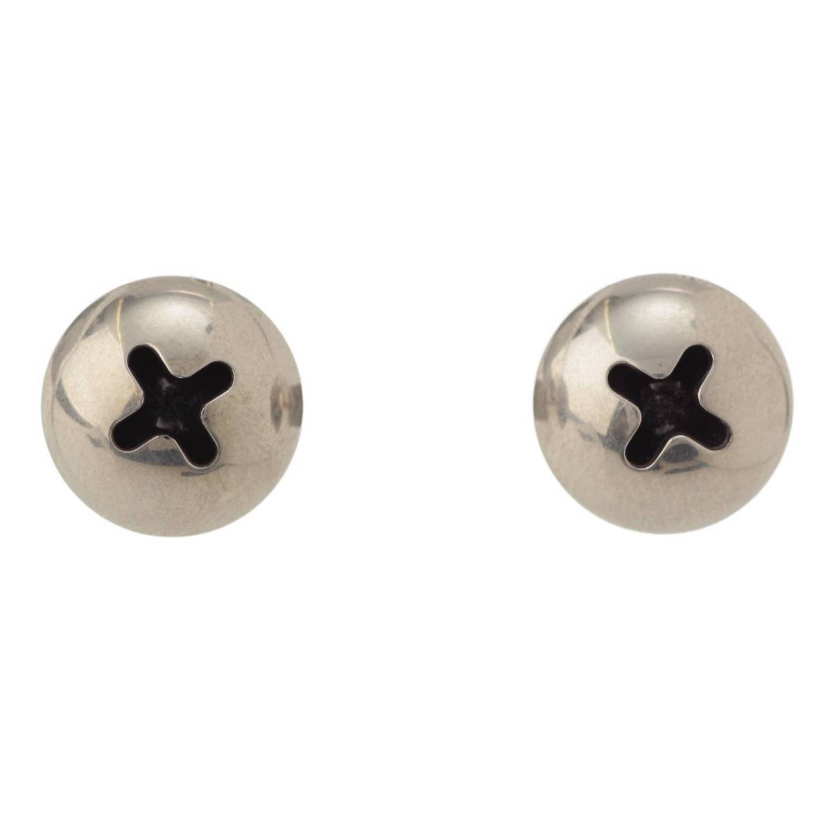 【バレンシアガ】Balenciaga　ガレージ スクリュー ボルト プラスネジ ピアス アクセサリー シルバー 【中古】【鑑定済・正規品保証】208520のサムネイル