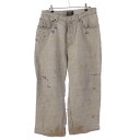 バレンシアガ BALENCIAGA 23SS SUPER DESTROYED BAGGY スーパーデストロイ加工 デニムパンツ 745248 グレー S【中古】...