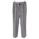 【ルイヴィトン】Louis Vuitton 23SS モノグラム ヴィシーチェック パンツ ボトムス 1ABCL9 ブラック×ホワイト 34 【中古】【鑑定済・...
