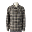 【ルイヴィトン】Louis Vuitton 23AW メンズ チェック ロゴ デニム オーバーサイズ シャツ ジャケット ブラック 46 【中古】【鑑定済・正規...