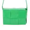 【ボッテガ ヴェネタ】Bottega Veneta キャンディ カセット マキシイントレチャート ショルダーバッグ 667048 パラキート 【中古】【鑑定済・...