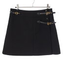 【ルイヴィトン】Louis Vuitton 23SS ストラップディティール ベルト ミニラップスカート 1AB6N0 ブラック 36 【中古】【鑑定済・正規品...