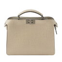 フェンディ FENDI ピーカブー アイシーユー エックスクロス クロコ 2way ショルダー ハンドバッグ グレージュ【中古】【正規品保証】