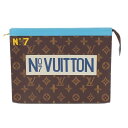 ルイヴィトン LOUIS VUITTON モノグラム N°7 ヴォワヤージュMM クラッチバッグ ポシェット ポーチ セカンドバッグ M81204 ブラウン【中...