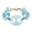 グッチ GUCCI MARINA マリナ プラスチック クリア チェーン ブレスレット アクセサリー ブルー【中古】【正規品保証】(4)