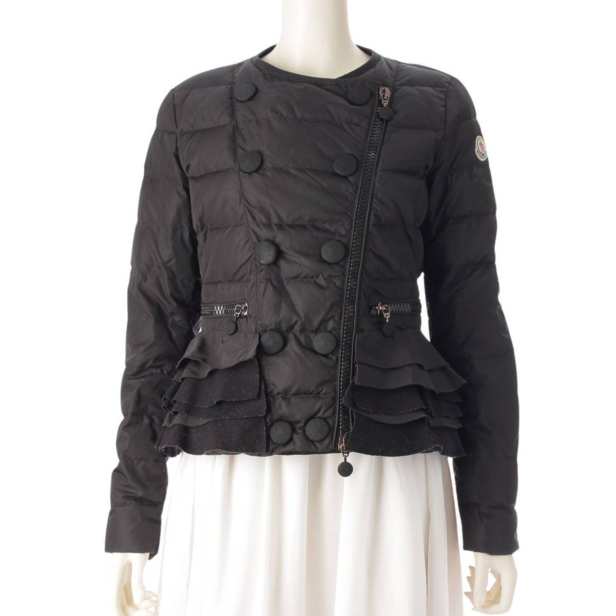 MONCLER (モンクレール) 編み込みトリム ゴールドボタン ノー MONCLER (モンクレール) 編み込みトリム ゴールドボタン ノー