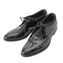 【ディオール】DIOR メンズ エナメル パテント ガラスレザー ドレスシューズ 革靴 ブラック 41 【中古】【鑑定済・正規品保証】214240