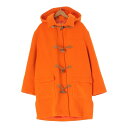 エルメス HERMES ウール ヴィンテージ トグルボタン ダッフルコート アウター オレンジ 46【中古】【正規品保証】