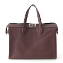 フェンディ FENDI ピーカブー アイシーユー フォーティー 8 カーフレザー ボストンバッグ ビジネス トート ブリーフケース 7VA566 ワインレッド【...