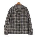 ルイヴィトン LOUIS VUITTON 23AW コットンデニム ロゴ チェック柄 オーバーサイズ カジュアル 長袖シャツ トップス RM232 ARA HP...