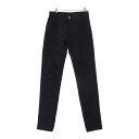 ジバンシィ GIVENCHY コットン デストロイ加工 スリム デニムパンツ ボトムス ブラック【中古】【正規品保証】