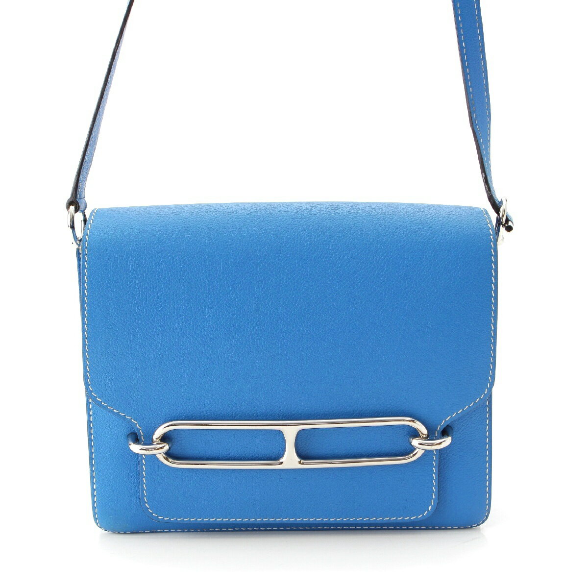 エルメス HERMES X刻印 ロウリス ルリ23 エヴァーカラー ショルダーバッグ シルバー金具 ブルーイドラ【中古】【正規品保証】のサムネイル